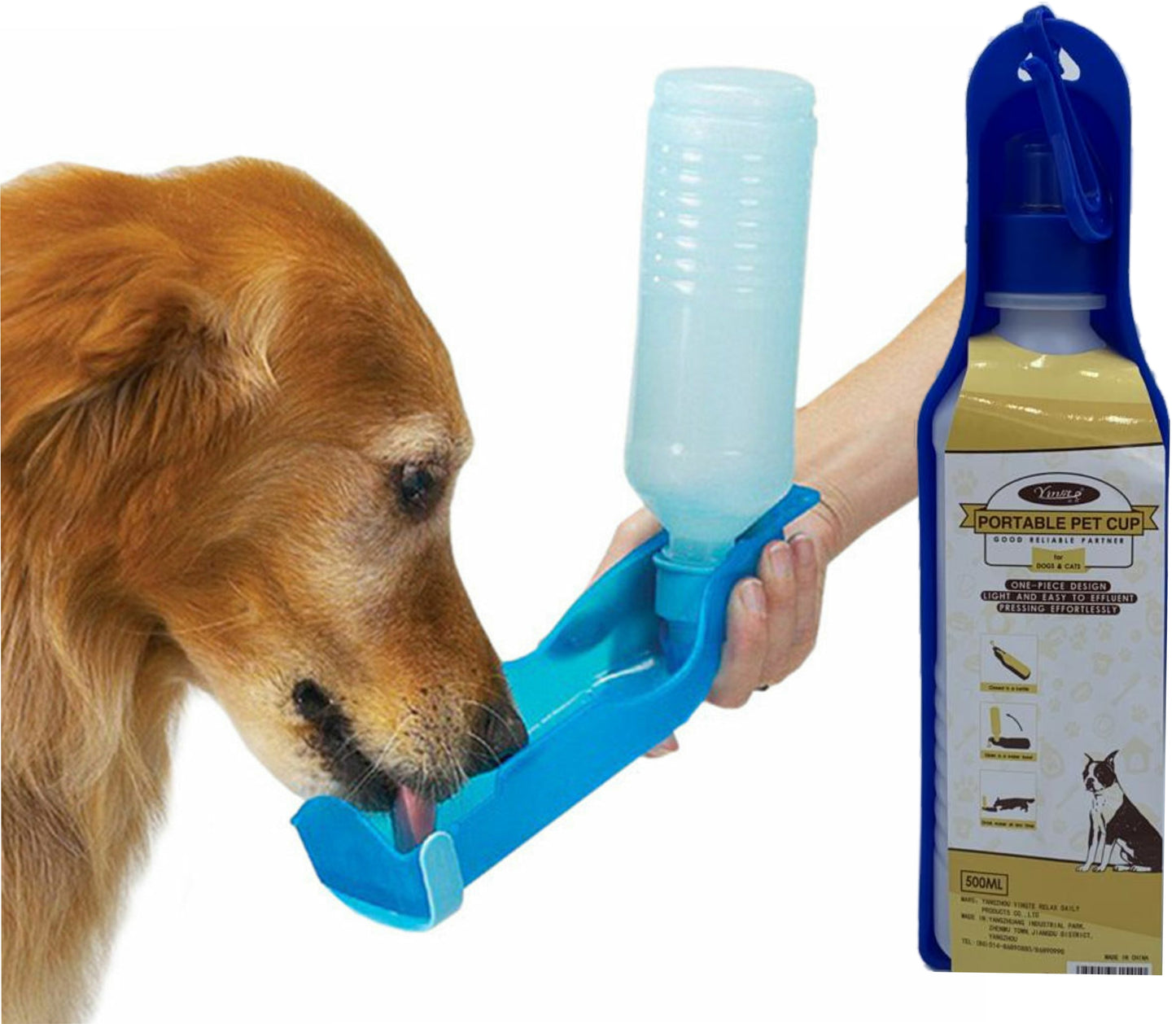 Pet Travel Water Bottle & Bowl